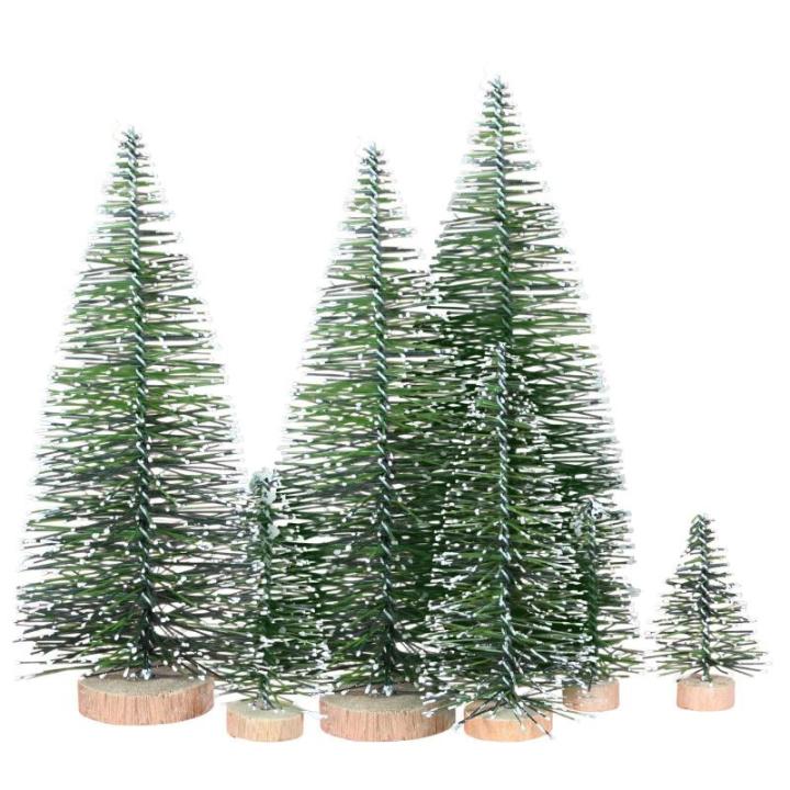 24 Stück Mini Weihnachtsbaum 4.5CM Grün Künstlicher Tannenbaum Klein Christbaum Modell Schnee Frost Bäume Miniatur Tanne Tischbaum Weihnachtsschmuck Desktop Ornamente für DIY 