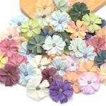, 50 stuks, madeliefjes, bloemkoppen 5 cm, zijden bloemen, decoratieve bloemkoppen voor bruiloft, feest, huis, scrapbooking en doe-het-zelf knutselen, meerkleurig