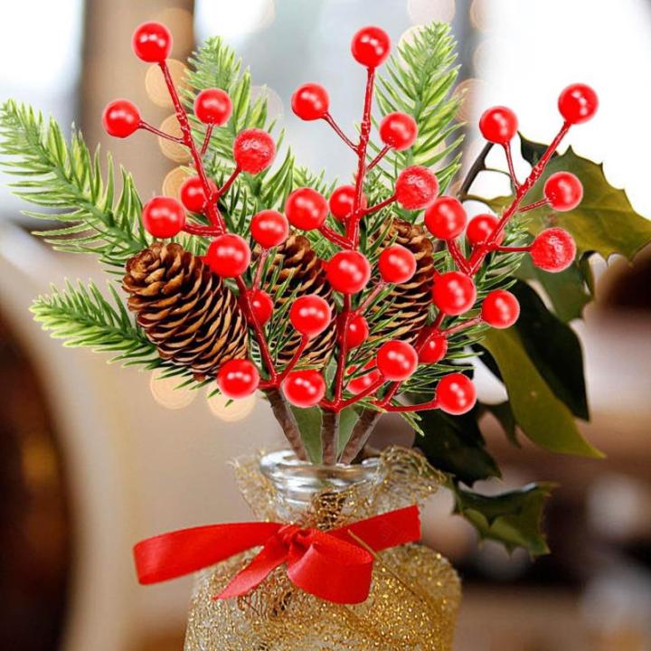 Künstliche Balkonpflanzen Blumenkasten Dekoration, 8 Stück, künstlicher Zweig, Bastelkranz, Pick Künstliches Obst (D, One Size)