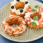 Fake Kuchen künstliche Kuchen 3 Stücke Künstliche Donuts Simulation Donuts Gefälschte Donuts Realistische Künstliche Gefälschte Donuts Modell Realistisches Essen(B)