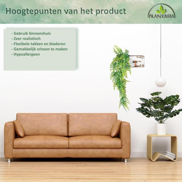 Kunstmatige hangplant, keuze uit afmeting en set, set van 4, 120cm