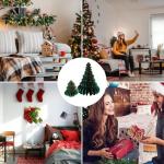 Papier-Weihnachtsbaum – dekoratives Kunsthandwerk mit mehrschichtigem Spleißen | Weihnachtsdekoration zum Basteln, Tafelaufsatz aus Papier, ideal für die Schaffung einer festli