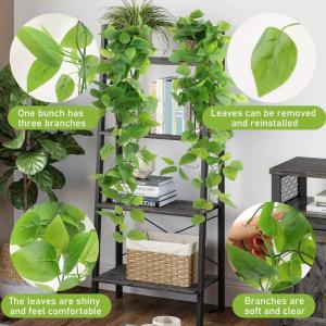 Hangende , 2 stuks, eucalyptusbladeren, hangend, onderhoudsvrije plastic hangplanten, namaak-klimplanten voor muur, keuken, hangmand, decoratie, 108 cm