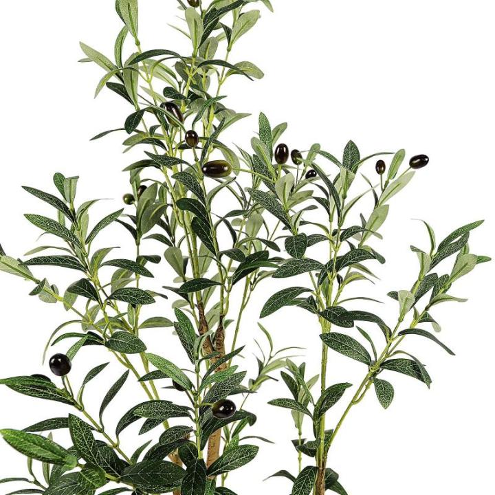 Kunstmatige olijfboom, 180 cm, kunstplant, grote olijfboom, kunstboom, ziet eruit als echt voor woonkamer, slaapkamer, kantoor, decoratie