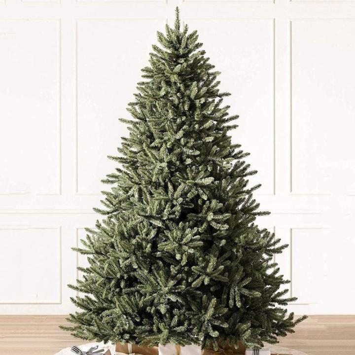 Künstlicher Weihnachtsbaum aus Fichte, unbeleuchtet, dichter, realistischer Weihnachtsbaum aus PVC für die Dekoration im Freien zu Hause oder im Büro, hochwertiger, modis，Gree