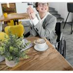 Set van 5 mini- in pot, nep, kleine eucalyptus, rozemarijn, groen, kunststof, kunstgroen, grasplanten, decoratieve nepplant voor huis, kantoor, balkon, bureau, badkamerdecoratie
