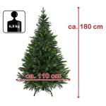 Kerstboom Luxe 180 cm medium groen/douglas Kunstkerstboom PE/PVC Mix Kunstmatige Dennenboom