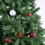 Kerstboom Kunstboom Metalen Voet 140 cm PE Dichte Takken Kerstboom Groen