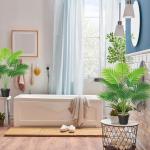 Areca , grote kunstpalm, 68 cm hoog, 12 takken in pot, kunstplant, tropische Hawaï, groen, kunstplant, Real Touch, planten, kunstbloemen, decoratie, kantoorplant, grote groene