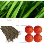 Simulations-Strohziegel-Dach-Upgrade,Künstliche Plam-Stroh-Strohdachziegel,Wartungsfrei, für Tiki-Bar-Zubehör,Gartenterrasse,Pavillons,Wandhäuser (Größe: 2 Stück,Farbe: Feue