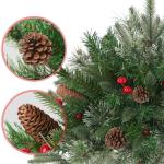 Weihnachts-Pflanzgefäß-Dekorationen, Weihnachts-Pflanzgefäß, Dekoration, Grün, künstliche Tannenbäume mit Stativpfahl, Weihnachts-Veranda-Dekoration, Stil A ONE