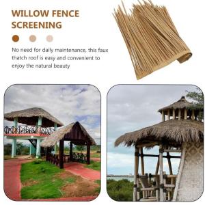 Mexikanisches Strohdach, Synthetisches Strohdach, Tiki-Bardach Strohdach Synthetisches Strohdach, DIY-Strohrollen-Gartenzaun Für Hawaiianische Strandpartys, Gartenzaundekoration U