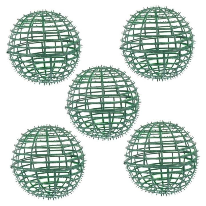 5 STK Kunststof Bloemen Balstandaard Bruiloft Slinger Boomende Rozen Plant Plank Plank Bloemstandaard Bloembal Frame Rond Struisvogel Kunstgras
