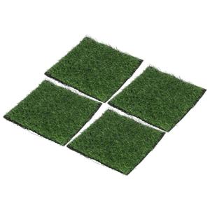 Künstliches Gras, Grün, DIY-Miniatur für Gartendekoration, 25 X 25 cm