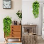 8 stuks , hangende , kunstvarens, kunstplant, hangende groene planten, weerbestendig, balkonplanten voor binnen en buiten, bruiloft, tuin, outdoor decoratie