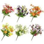 , madeliefjes, 6 stuks, , decoratie, zijden bloemen, lentedecoratie