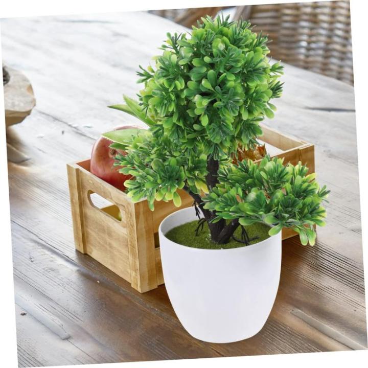 2St simulierte Topfpflanze künstlicher Topfbaum unechter Topiary-Ball kunstpflanze kunstplflanze Zimmerpflanzen künstliche Pflanzen Dekorationen für Wohnzimmer Tischdekoration