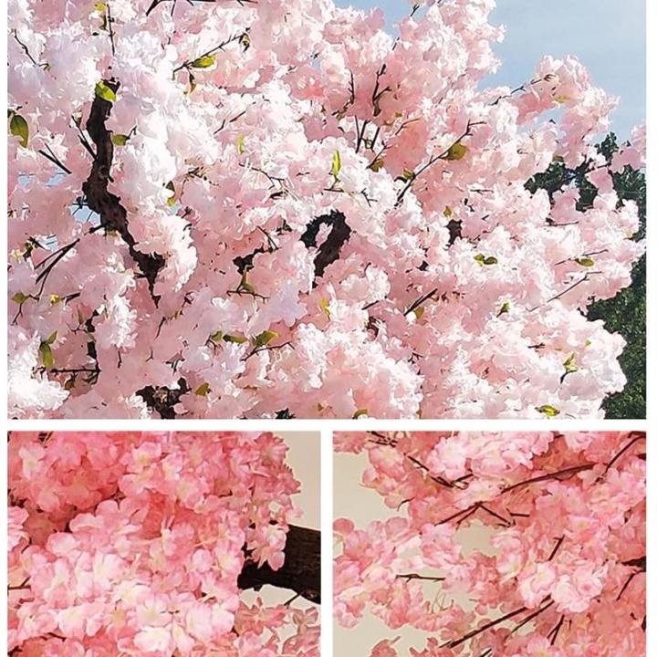 Dichte Kunstmatige Kersenbloesem Bomen, Prachtige Wensboom Roze Zijde Nep Sakura Bloem Binnen Buiten Home Kantoor Simulatie Planten,1.8x1.5m