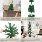 Künstlicher Weihnachtsbaum, naturgetreu, Weihnachtsbaum mit biegsamen Zweigen, voluminöses Nadelkleid, pflegeleicht, stabil, einfacher Aufbau, Tannenbaum künstlich als Weihnacht