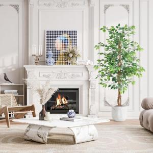 Kunstplant berkenvijg 180 cm Ficus Benjamini echt uitziend voor Balon slaapkamer kantoor tuin bruiloft party deco