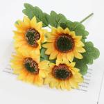 Dekoblumen Künstlich 20 Bündel Kunstblumen Deko Sonnenblumen Fake Blumen wie Echt für Hochzeit Geburtstag Blumenstrauß Garten Balkon Außen Innen Deko 1506