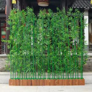 Künstlicher Bambusbaum, 1,5 m hoch, für drinnen und draußen, Balkon, Veranda, Dekoration, Raumteiler, große und lebensechte Simulationspflanze, Sichtschutzbarriere, 1,5 m, 6 St