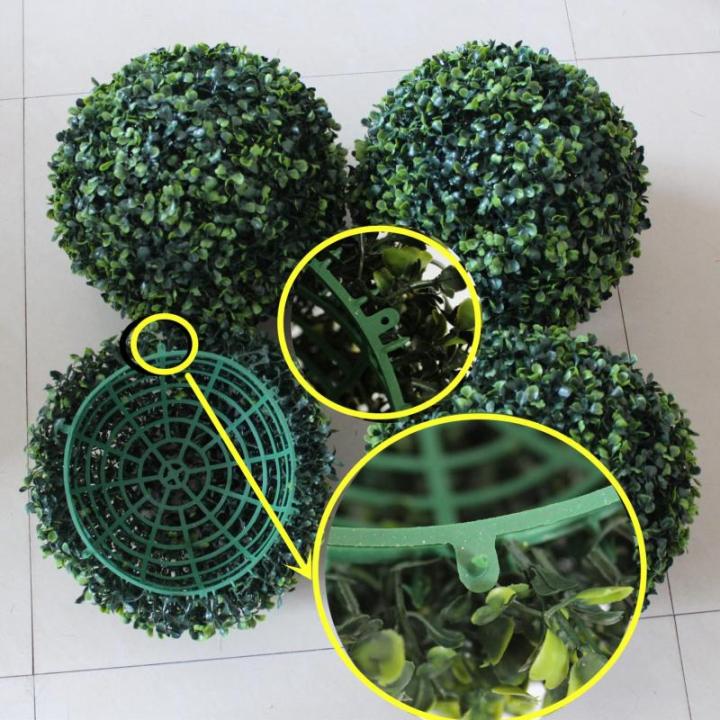 5 stuks kunststof bloemen balstandaard vorm gesneden bloemenrek houder kamerplanten slinger frame voor bloemballen bruiloft ornament Kerstmis grasbal