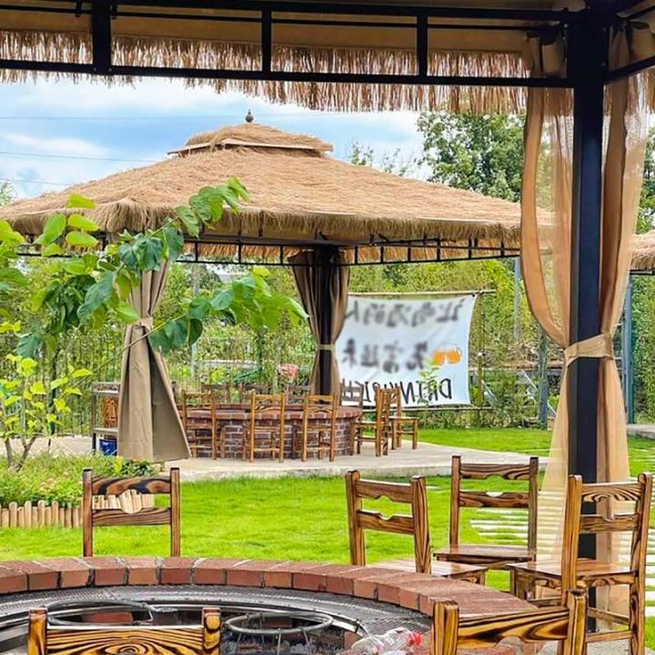 Künstliches Strohdach, Künstliche Strohrolle, Synthetisches Palmenstroh, Synthetisches Strohdach, Synthetisches Reetdach, Für Garten Terrasse Bar Hütte Pavillons Ssonnenschirm 
