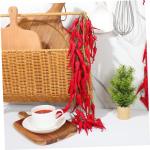 35 STK Chili-Pfeffer-Modelldekoration Künstlicher hängender Pfeffer künstlicher roter Pfeffer wandverkleidung Wand polsterung Pflanzen Wassertisch Spielzeug Fenster-Chili-Anhän