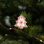 36-delige Kerstboom Decoratie Houten et - Kerstboom Decoraties voor het versieren van de kerstboom - Kerstboom Decoraties (Ster/Hart/Spar)