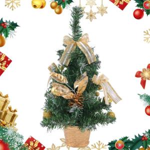 Tisch-Weihnachtsbaum,Künstlicher Tisch-Weihnachtsbaum - Startseite Künstliche Kiefer für Tisch,Weihnachtskiefernbaum mit gewebter Basis für Fenster, Wand, Baum,