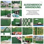 12 stuks plantenwand, klimop, inkijkbescherming, uv-bescherming, 50 x 50 cm, uv-bescherming, , heggenplanten, windbescherming, decoratie voor muur, balkon, tuin, groen