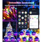 Slimme lichtketting kerstboom 80 m 800 LED kerstdecoratie lichtketting -app-gestuurde verlichting voor Kerstmis met 16 miljoen RGB-kleuren LED-lampjes