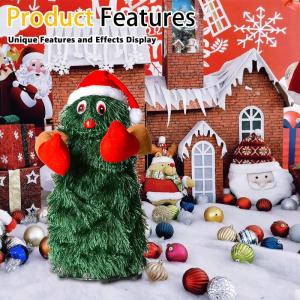 Dansende kerstboom: Zingende kerstboom, Dansende kerstboom, Kerstboom Swinging Kerstboom, Kerstboom, Zingende Kerstboom Schommelende Kerstboom 20 cm