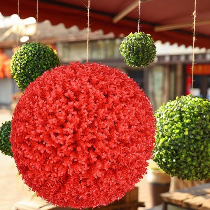 De bruiloftstafel bladeffect hangend bruiloft 55 cm, de veranda en de bruiloft vormgesneden bal, gesimuleerde decoratieve grasbal buxusbal kunstmatig