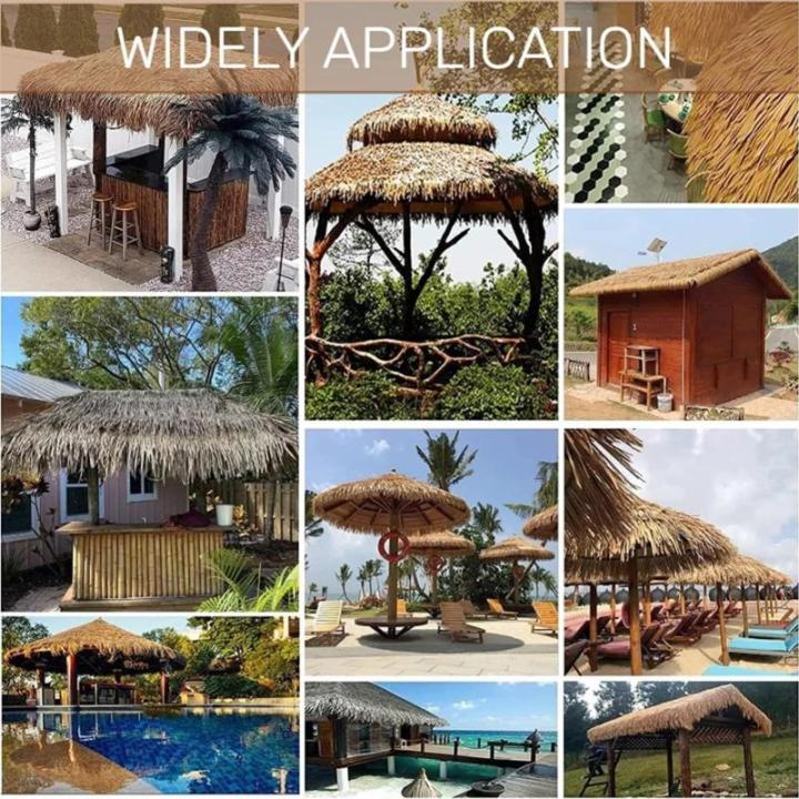 Künstliche Mexikanische Strohrolle Strohdachdekoration, Tiki-Bar-Hütten-Grasdachdekor, Künstliche Palmenstrohrolle Im Mexikanischen Stil Für Bar-Hütten-Gartenterrassen-Schirmb