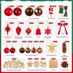Mini-kerstboom, 45 cm, kleine kerstboom met verlichting, plastic kleine kunstkerstboom, kunstkerstboom met led-decoratie voor tafel, kerstdecoratie