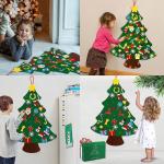 Kid Felt Christmas Tree | Wall Art Decor | Christmas Tree Wall Decor | Felt Christmas Tree | Christmas Tree For Kids Interactive Fun For Children's Rooms, Bedrooms, Dormitories