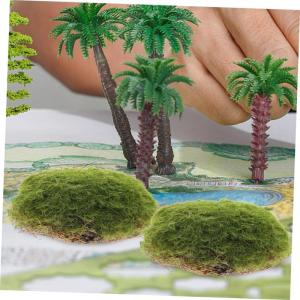 6 Stück Moosstein Requisiten Pflanzendekor Künstlicher Stein Ornament Garten Moosige Steine Künstliche Moossteine Falscher Moosstein Bonsai Stein Dekor Gefälschte