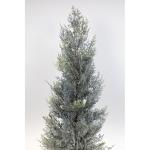 Ceder/conifere in sneeuwlook in pot, GA kunstplant kunstboom, decoratieve boom (80 x 34 cm)