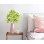 5 stuks kunstbloemen, sierlelie als echte kunstmatige agapanthus, bloemen, 75 cm lengte, lentebloemen, groene decoratieve bloemen voor bloemstuk, thuis, resto, kantoordecoratie