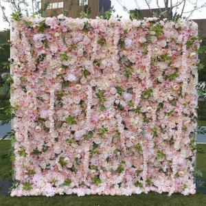 Blumen-Wandpaneel, Weiße Und Rosa Rosen, Künstliche Blumen-Hintergrund Für Hochzeit, Party, Blumen-Geburtstagsdekorationen, Hängende Künstliche Blumen An Der Wand, Romantische