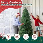 6 FT Künstlicher Weihnachtsbaum Unbeleuchtete Weihnachtsbäume Mit Klappbarem Metallständer Und Scharnierabschnitten, Grüner Unbeleuchteter Weihnachtsbaum Für Büro, Zuhause, G