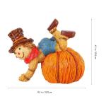 1stk Kürbis-Vogelscheuche Vogelscheuche Kürbis Tischdekoration Halloween-Vogelscheuche-Requisite Halloween Tischdekoration Künstliche Halloween-kürbisse Harz Spielzeug Herbst