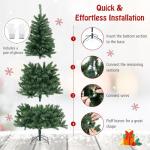 Künstliche Weihnachtskiefer, Schneebedeckter Weihnachtsbaum Mit Metallständer, Künstlicher Weihnachtsbaum for Zuhause, Büro, Außen- Und Innendekoration, Einfache Montage, 2,4 