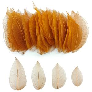 50 stuks kunstbladeren, decoratieve kunstbladeren, slinger, knutselen, droge bladeren, gedroogde bladeren, gebruikt voor doe-het-zelf handwerk, scrapbook, handwerk, kaarten maken (