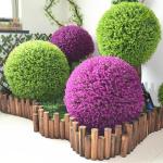 De bruiloftstafel bladeffect hangend bruiloft 55 cm, de veranda en de bruiloft vormgesneden bal, gesimuleerde decoratieve grasbal buxusbal kunstmatig