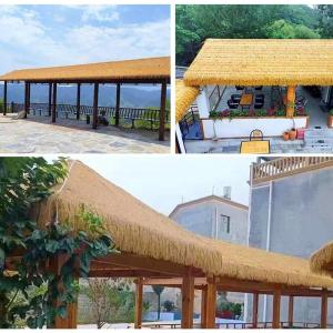 Künstliches Strohdach Matten, Synthetisches Palmenstroh, Synthetisches Strohdach, Künstliche Mexikanische Strohrolle, Palmenstroh Aus Kunststoff Für Die Dekoration Von Gartenzä