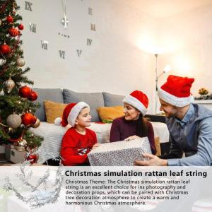 Blattband | Glitzernde Kunstblätter Wandreben - Künstliche Kränze, dekorative Ranken für Weihnachtsfoto-Dekorations-Requisiten
