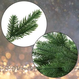Kerstboom Luxe 240 cm donkergroen Kunstkerstboom PE/PVC Mix Kunstmatige Dennenboom